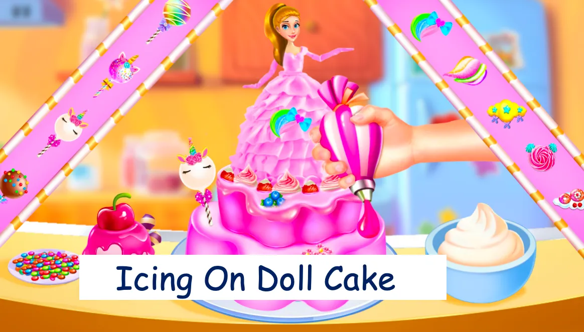Icing On Doll Cake