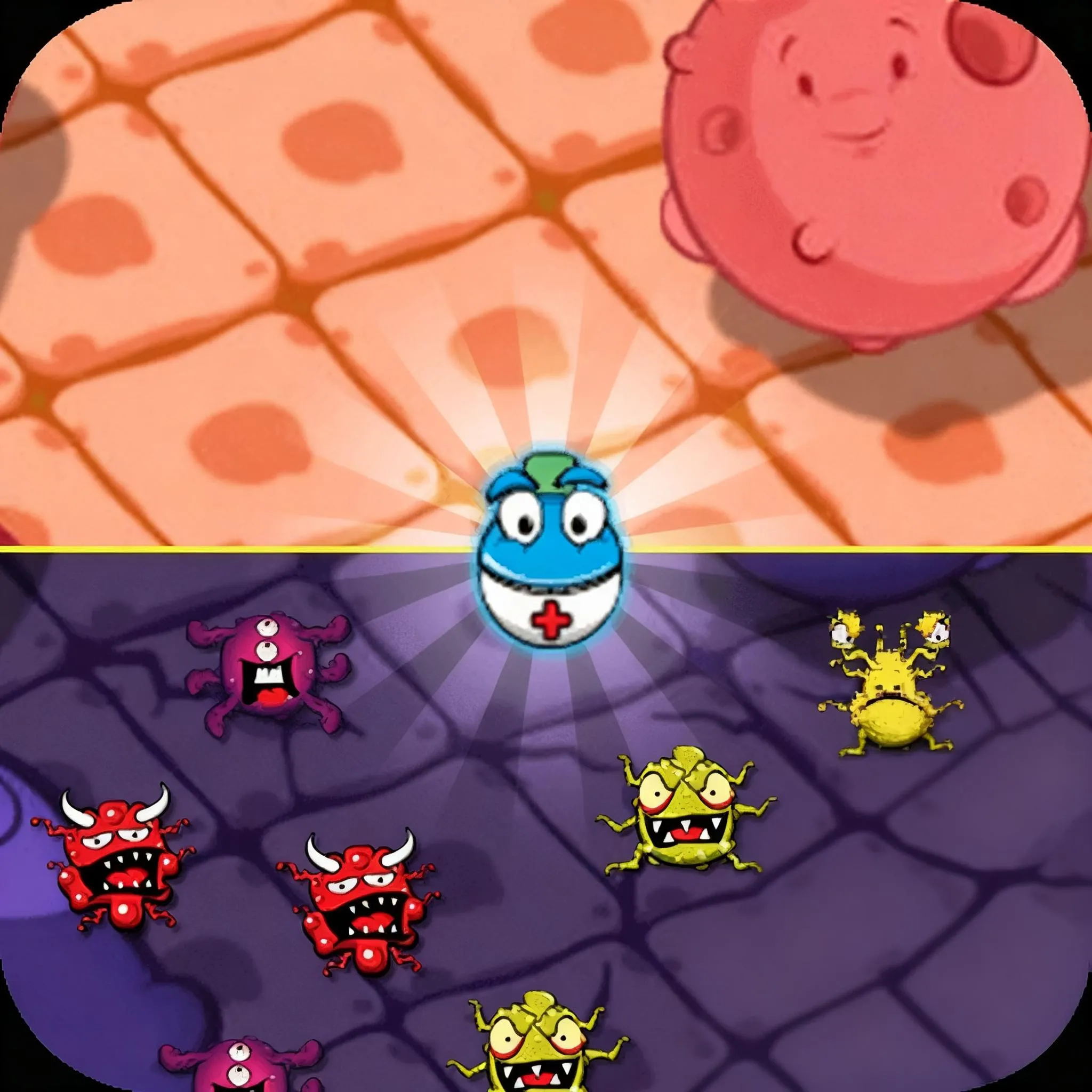 Trampar y matar virus